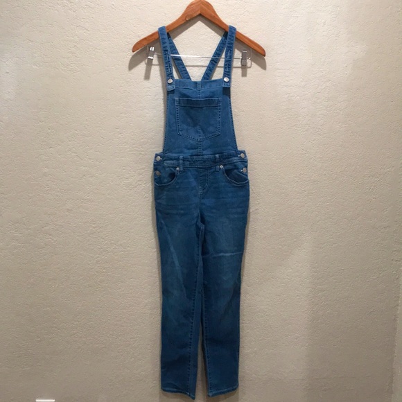 Cat & Jack Other - 👍 2/$15 - Cat & Jack Girls Sz L 10/12 Skinny Super Stretch Overalls Adjustable